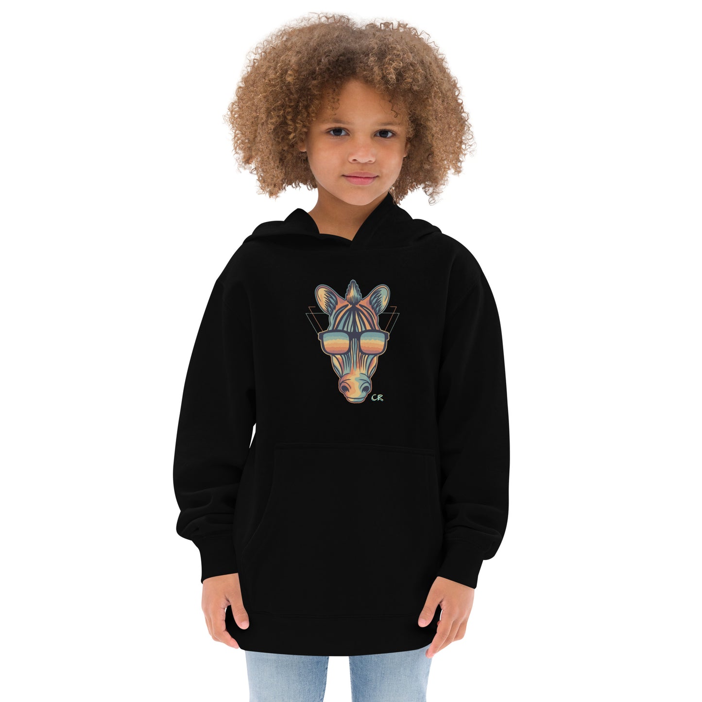 Zebra Fleece Graphic Hoodie