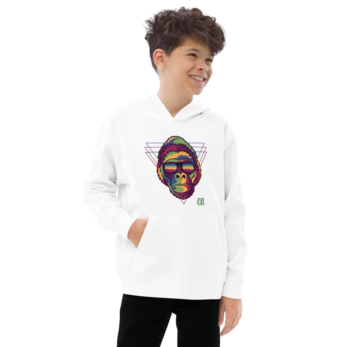 Monkey Fleece Graphic Hoodie