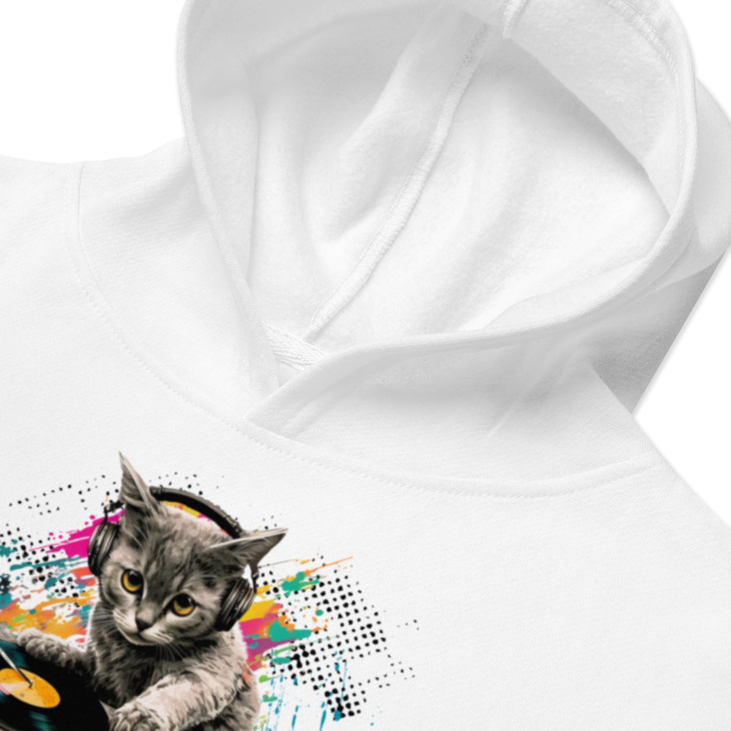 DJ Feline Fleece Graphic Hoodie