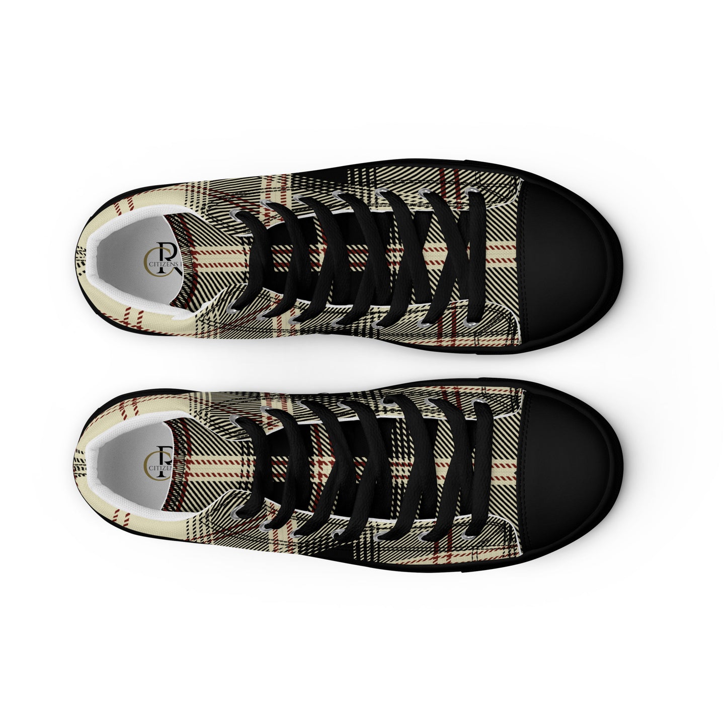 Men’s G Plaid Canvas High Tops