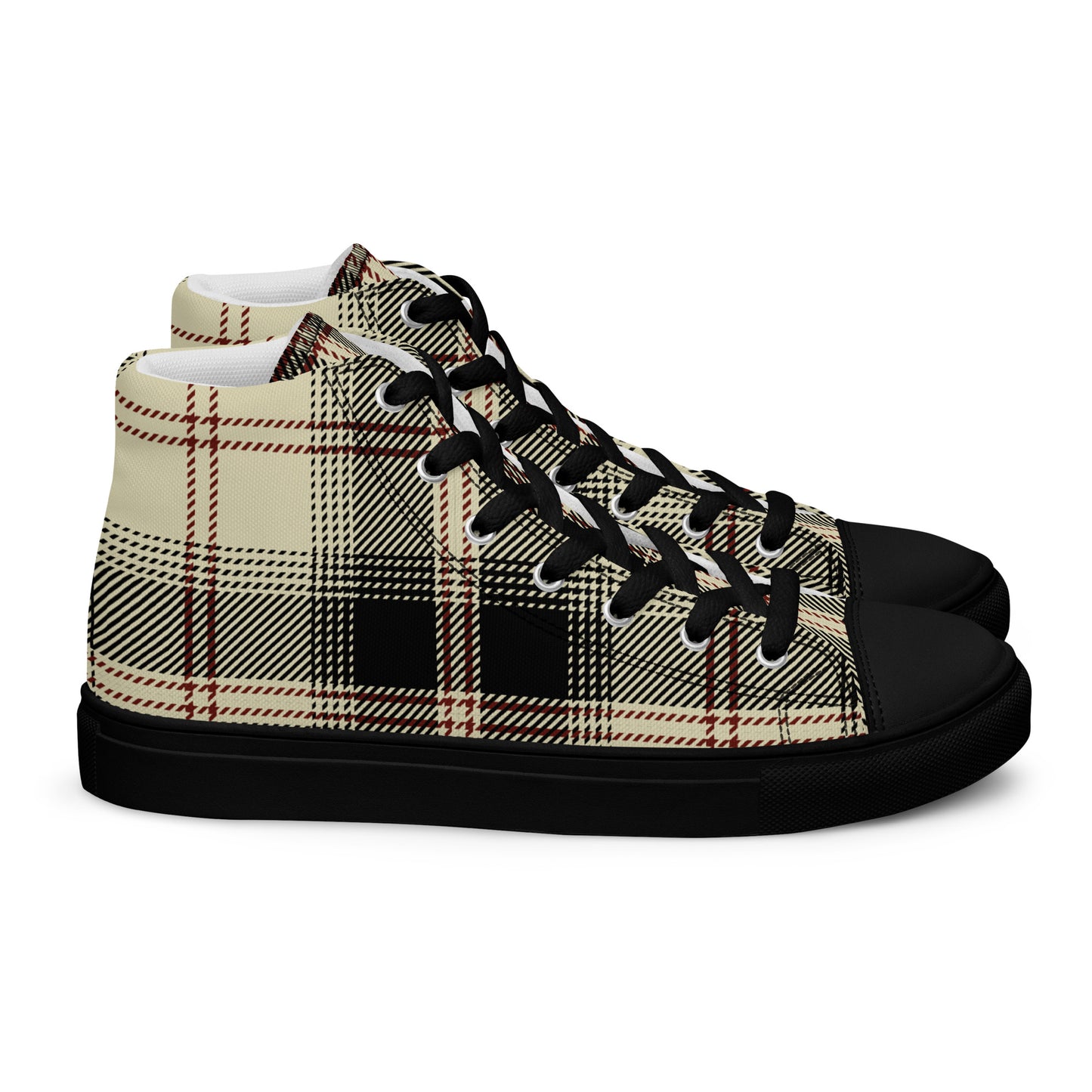 Men’s G Plaid Canvas High Tops