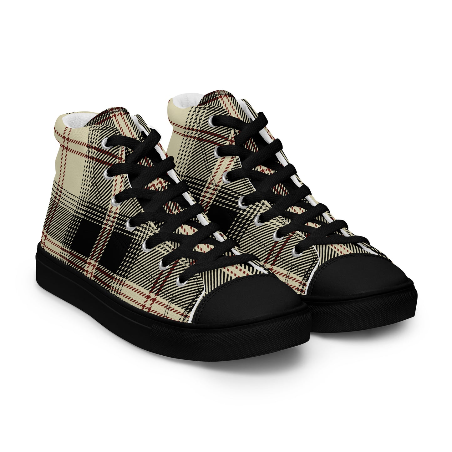 Men’s G Plaid Canvas High Tops
