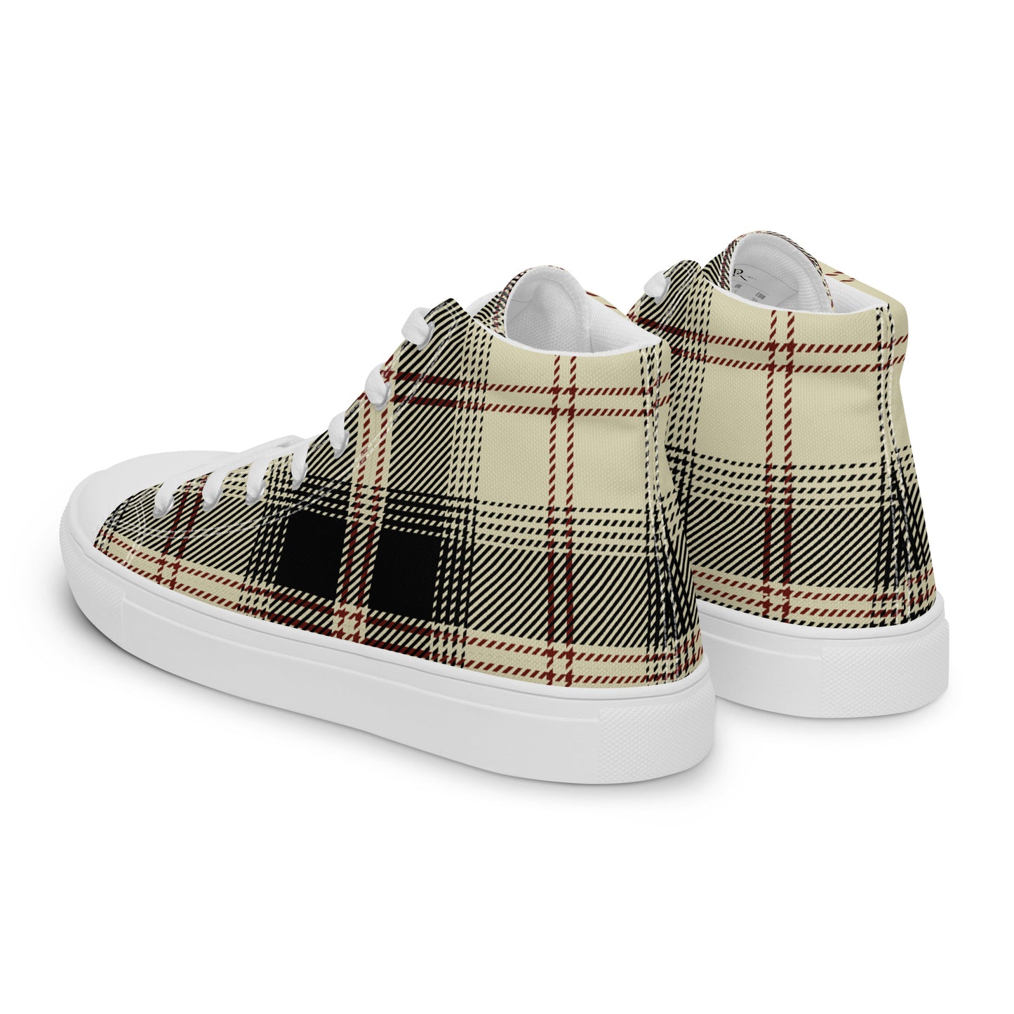 Men’s G Plaid Canvas High Tops