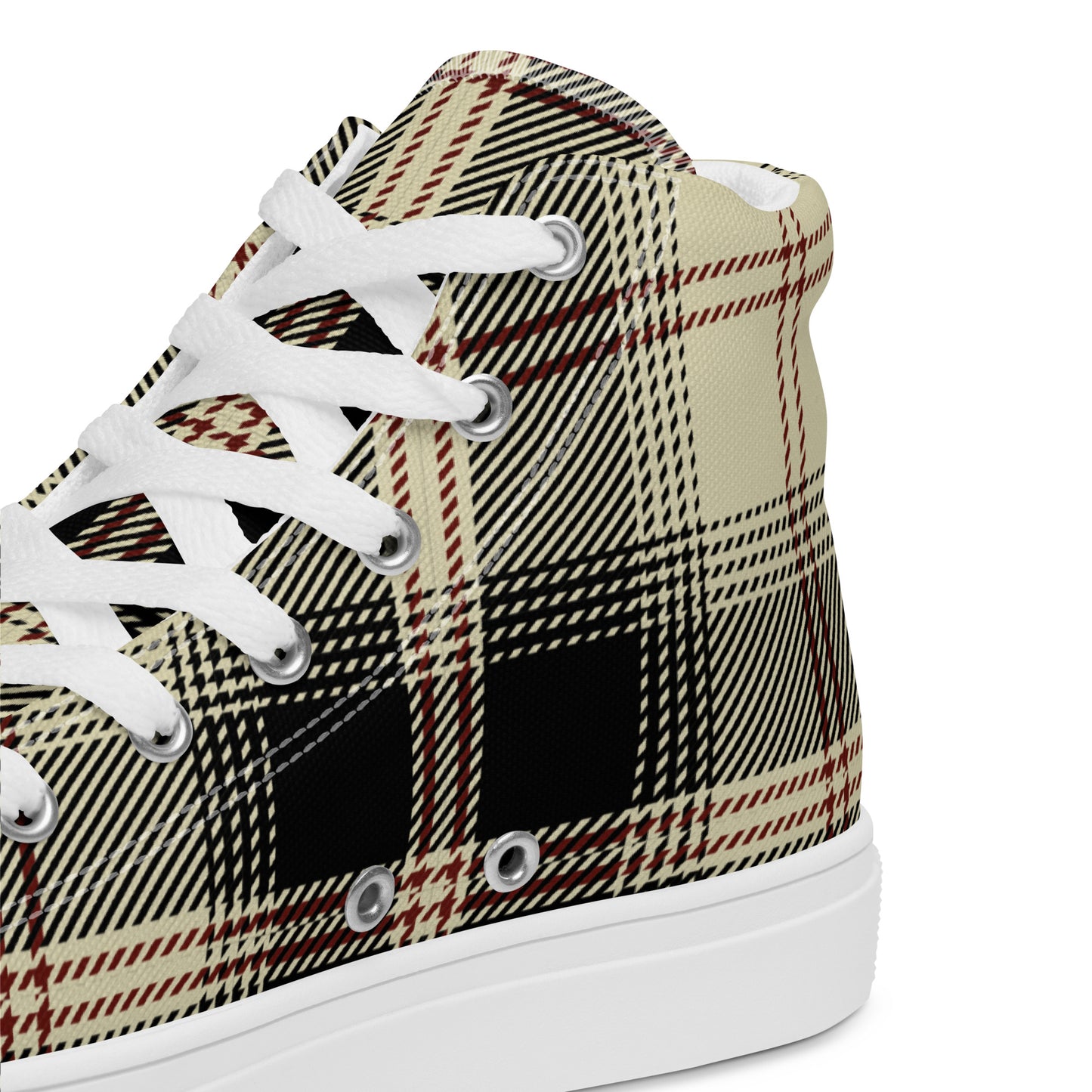 Men’s G Plaid Canvas High Tops