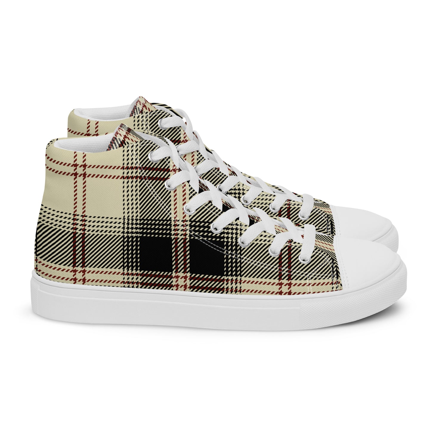 Men’s G Plaid Canvas High Tops