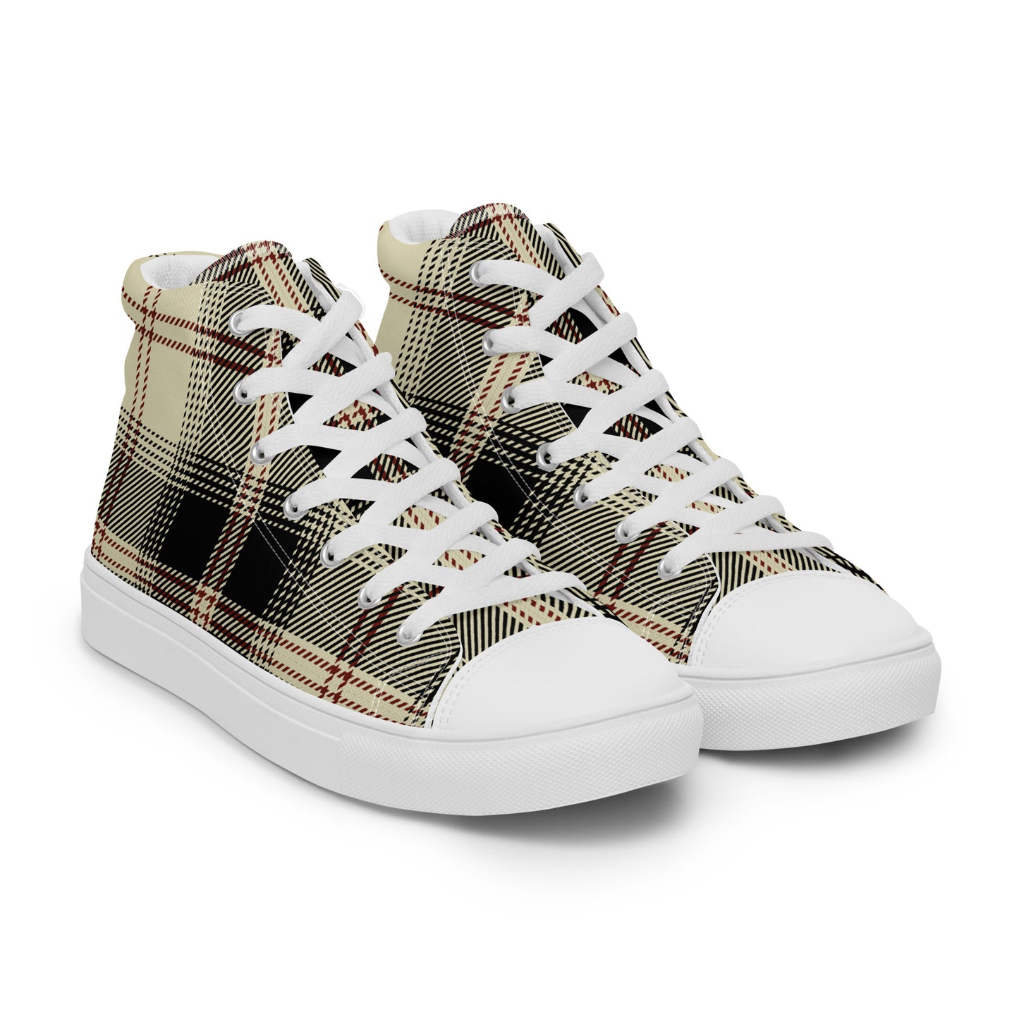 Men’s G Plaid Canvas High Tops