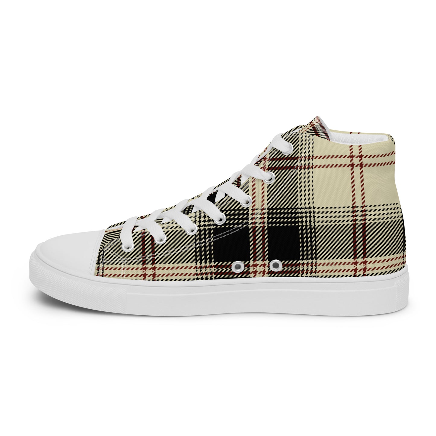 Men’s G Plaid Canvas High Tops