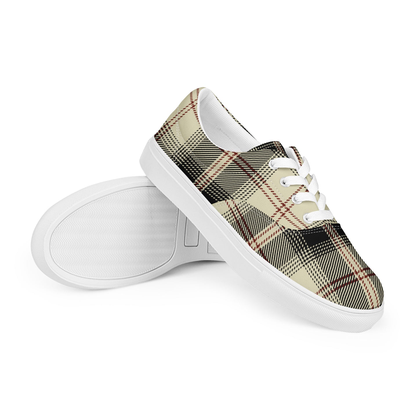 Men’s G Plaid Canvas Lace-Ups