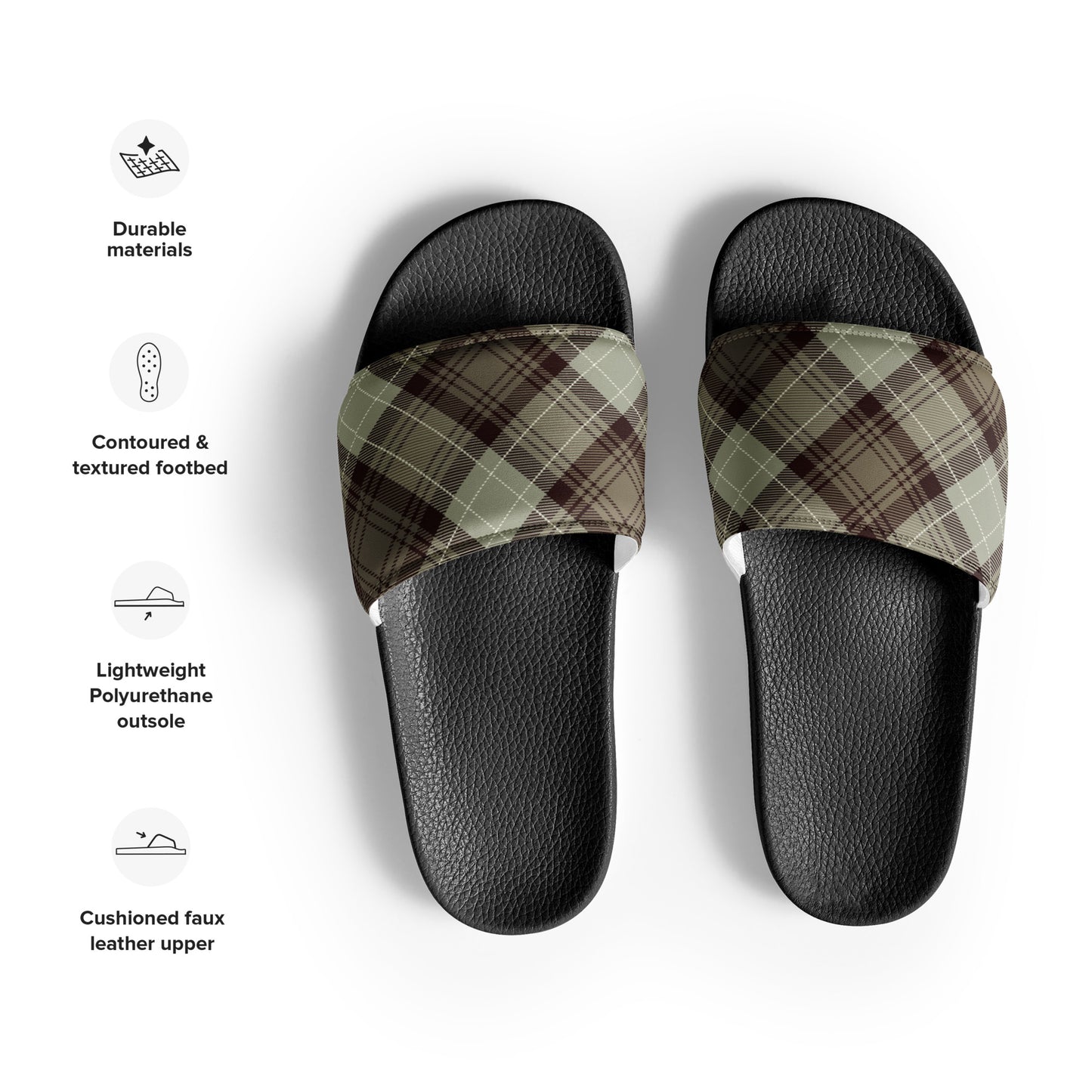 Plaided Up Men’s Slides