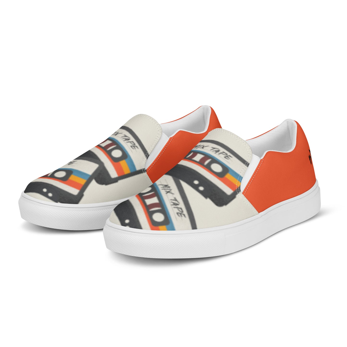 Mixed Tape - Men's Canvas Slip-On Sneakers