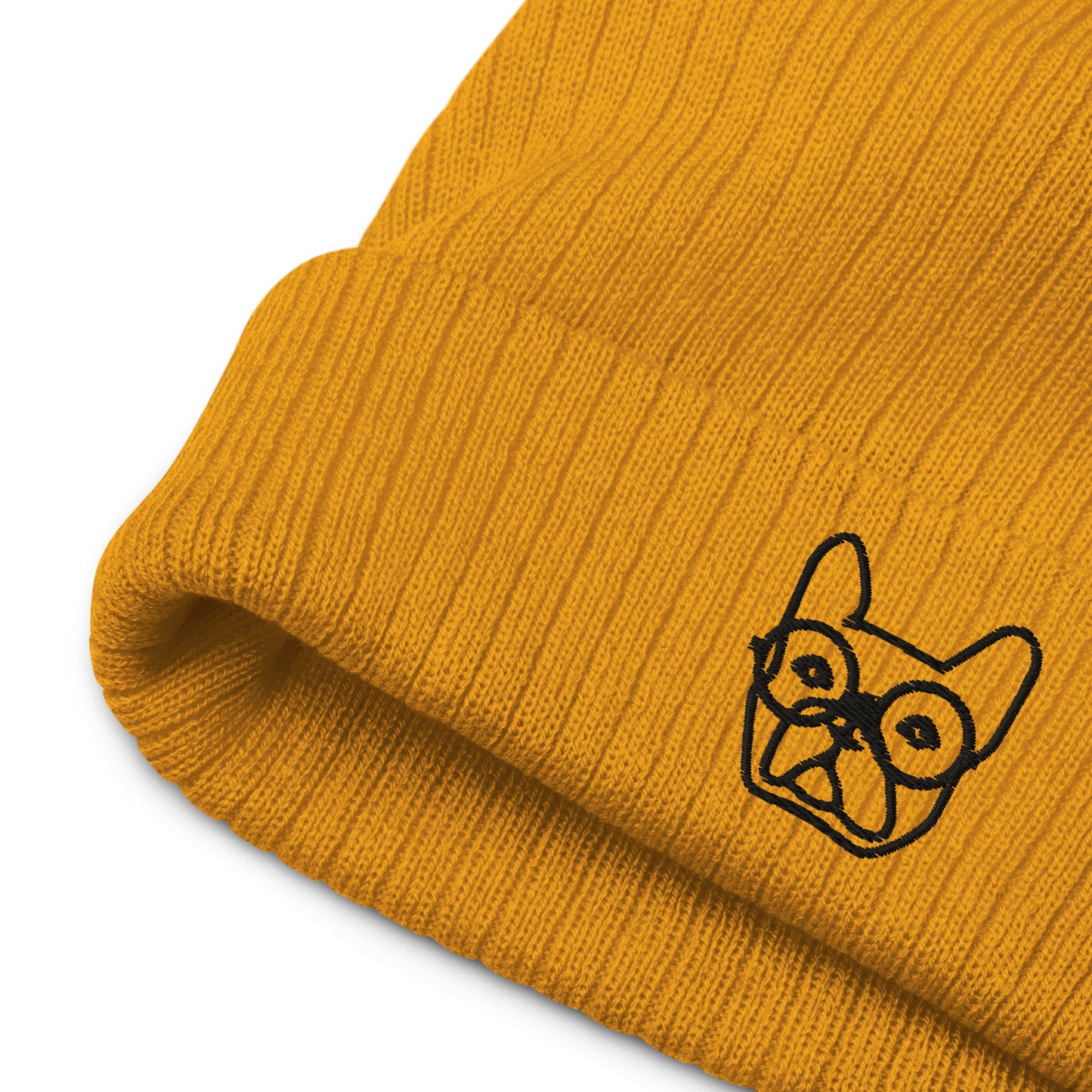 Good Dog Ribbed Knit Beanie