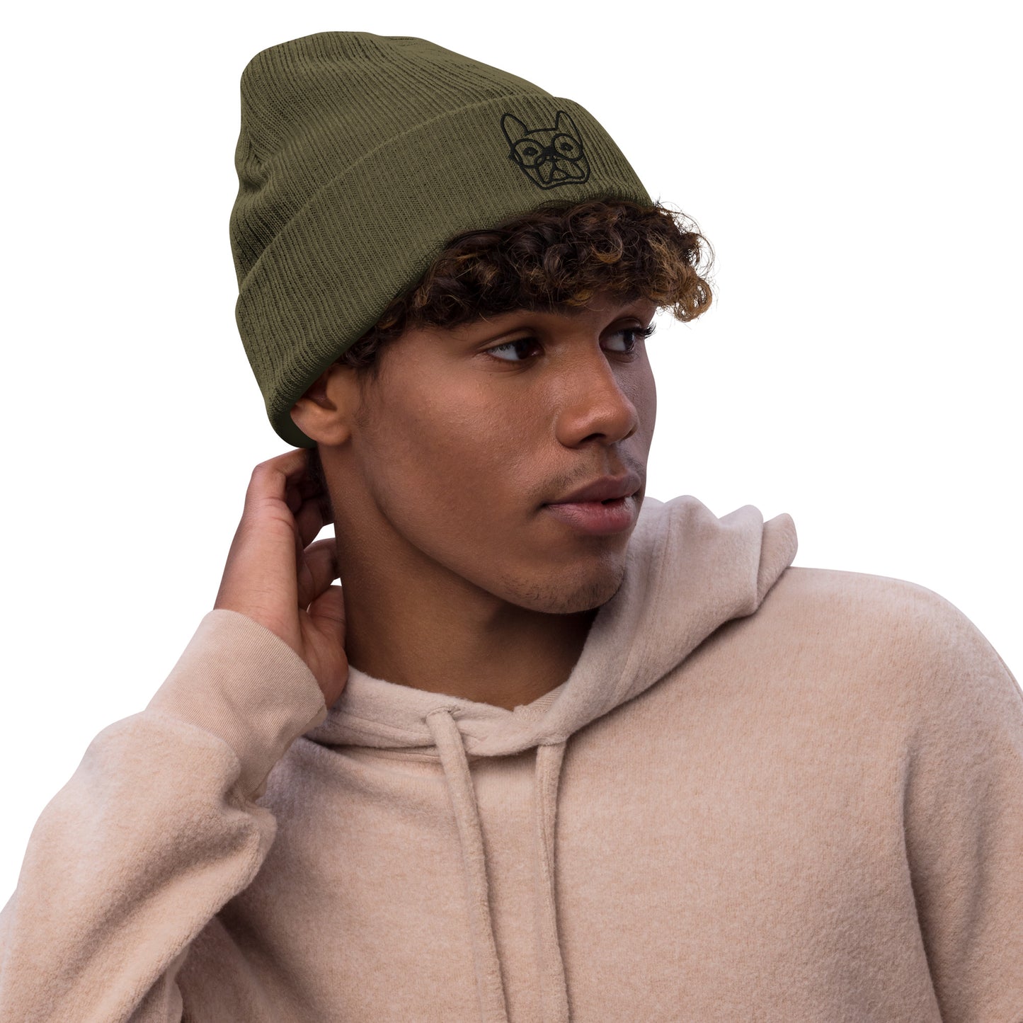 Good Dog Ribbed Knit Beanie