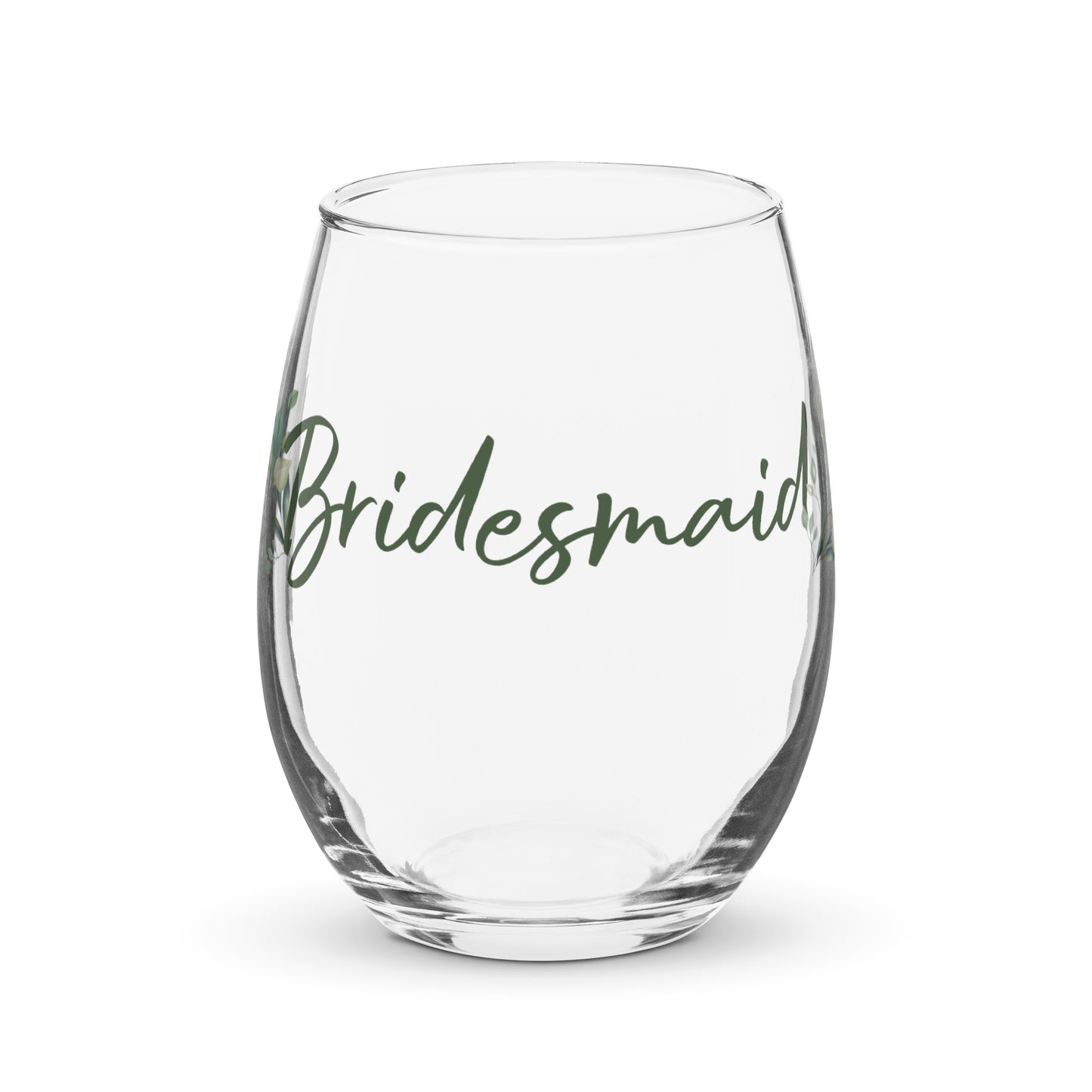 Bridesmaid Stemless Wine Glass