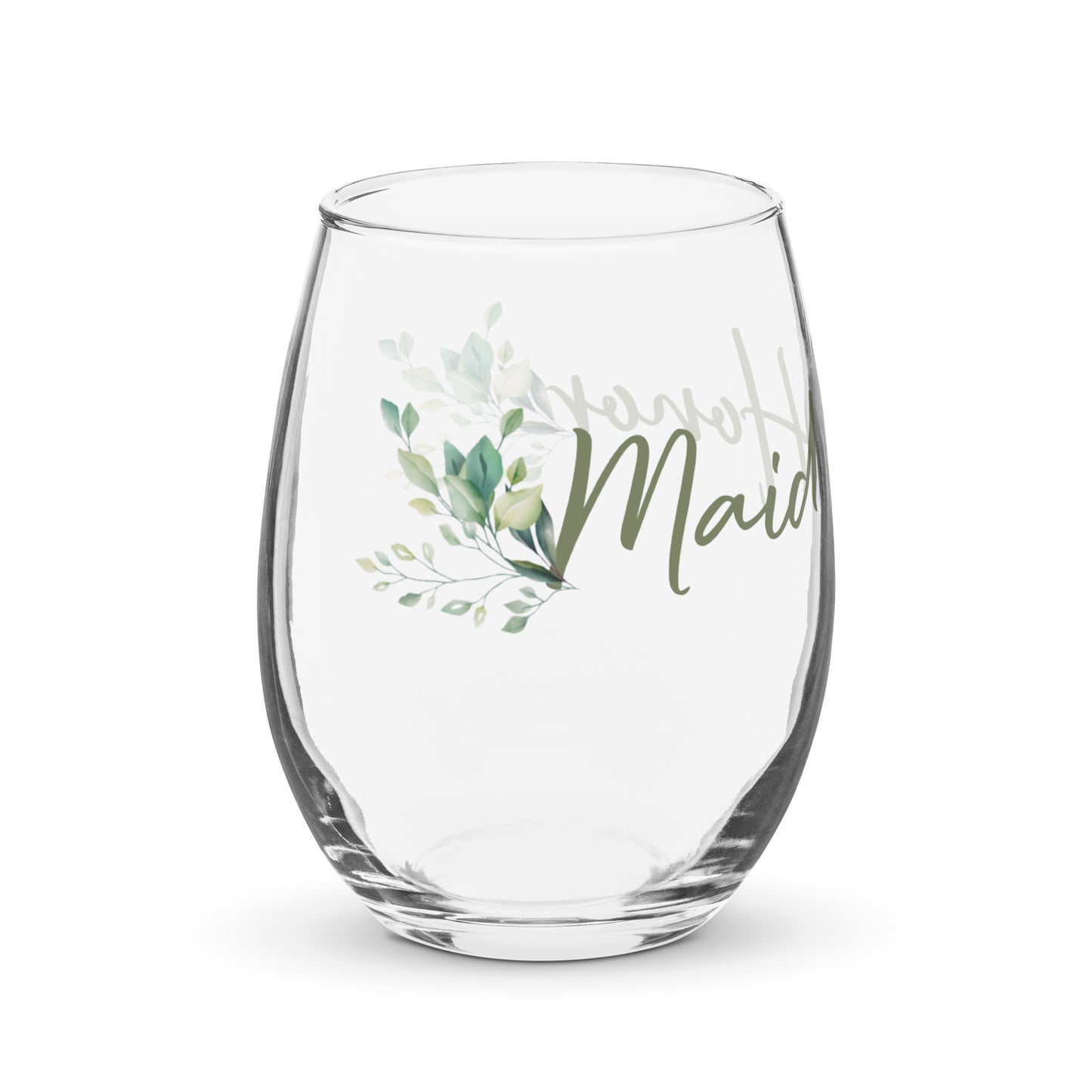 Maid of Honor Stemless Wine Glass