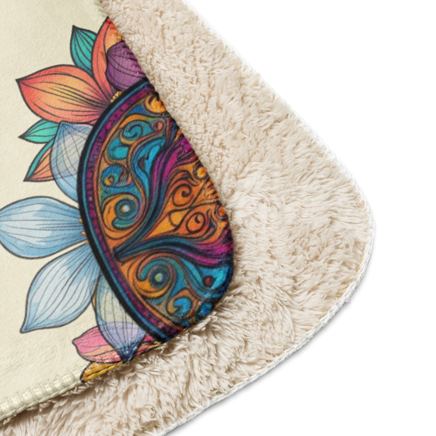 Wander A Little - Sherpa Throw Blanket