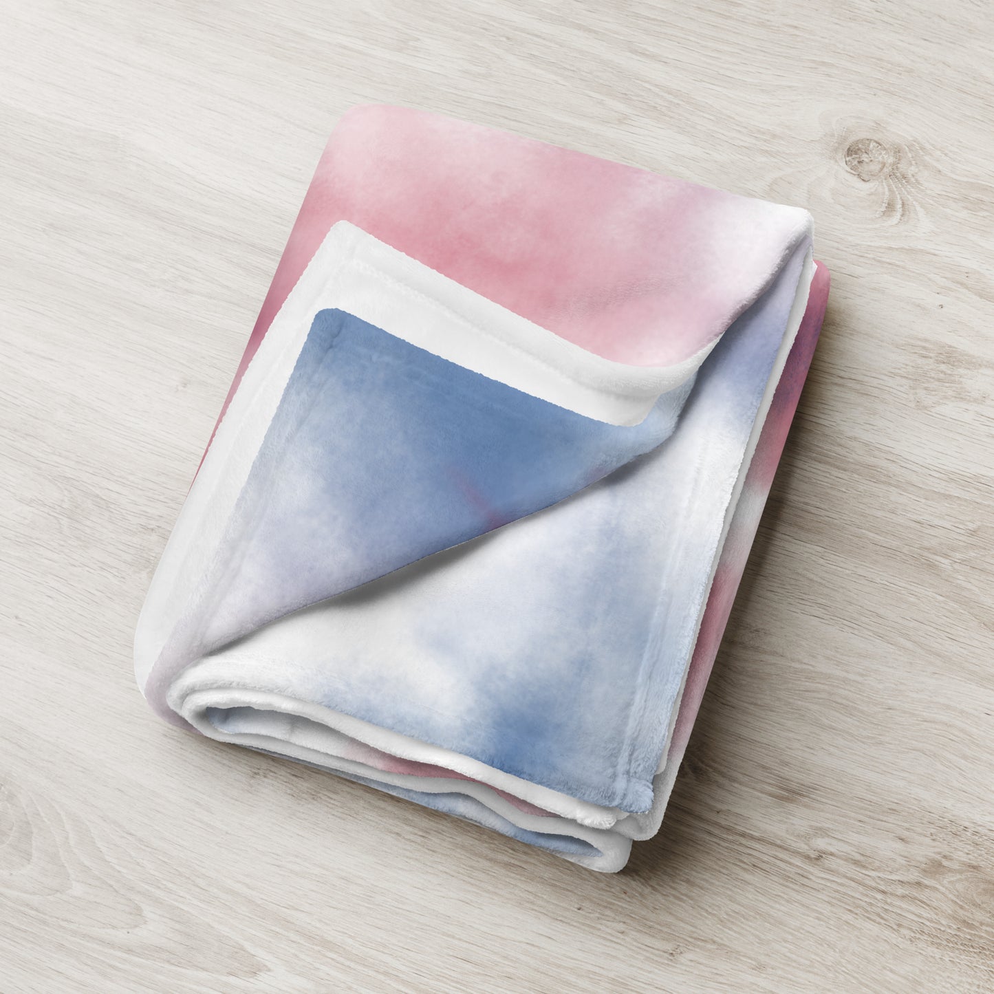 Pink & Blue Tie Dye - Throw Blanket