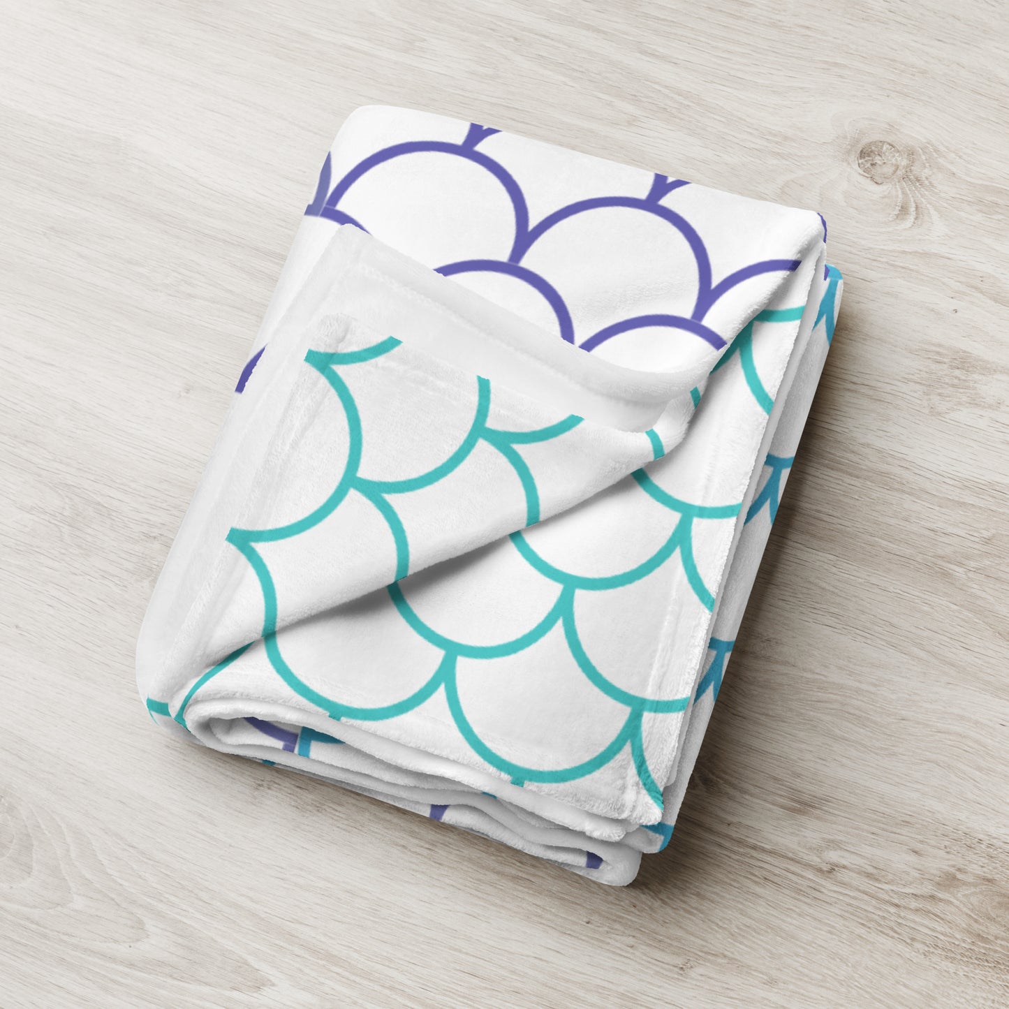 Rainbow Scallops - Throw Blanket