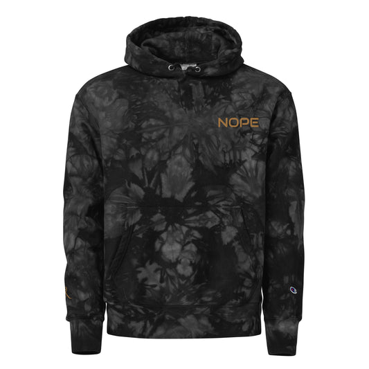 Nope Unisex Champion Tie-Dye Hoodie