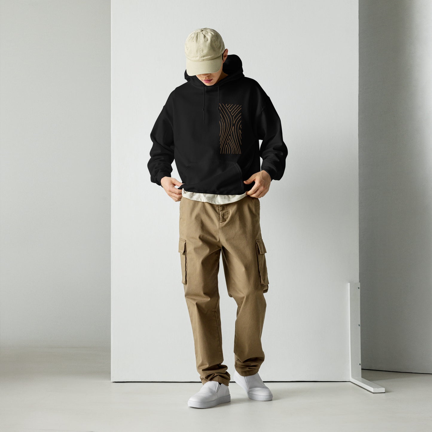 Gold Abstract Hoodie