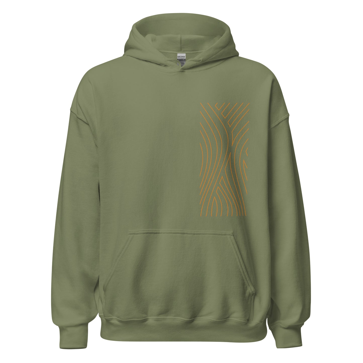 Gold Abstract Hoodie