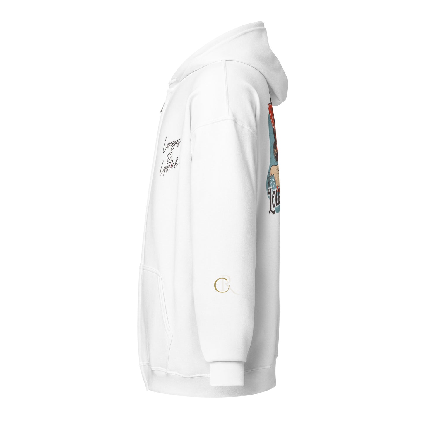 Lunges & Lipstick Zip Hoodie