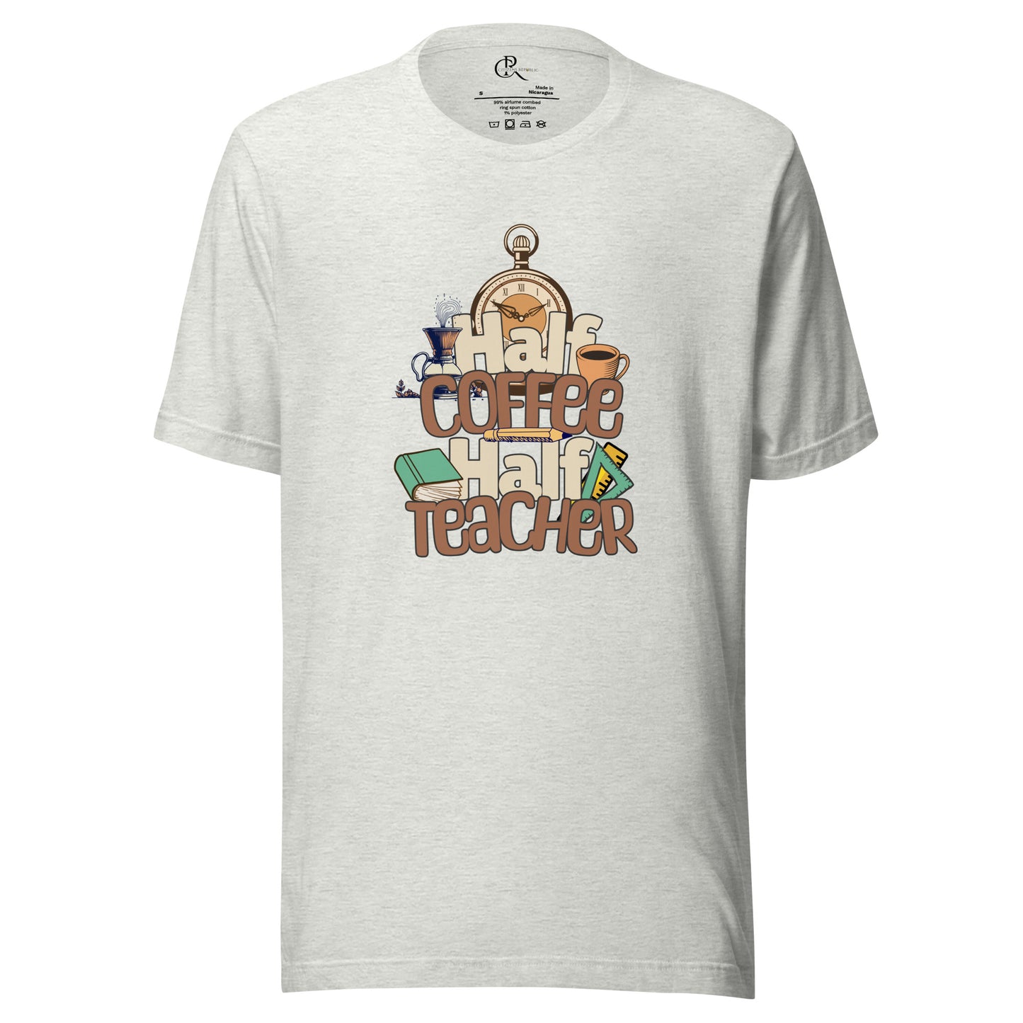 1/2 Coffee 1/2 Teacher - Men's Graphic T-Shirt