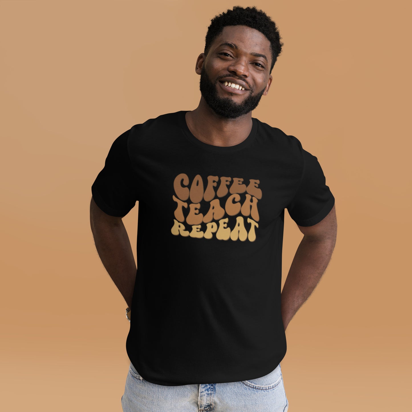 Coffee, Teach, Repeat - Men's Graphic T-Shirt