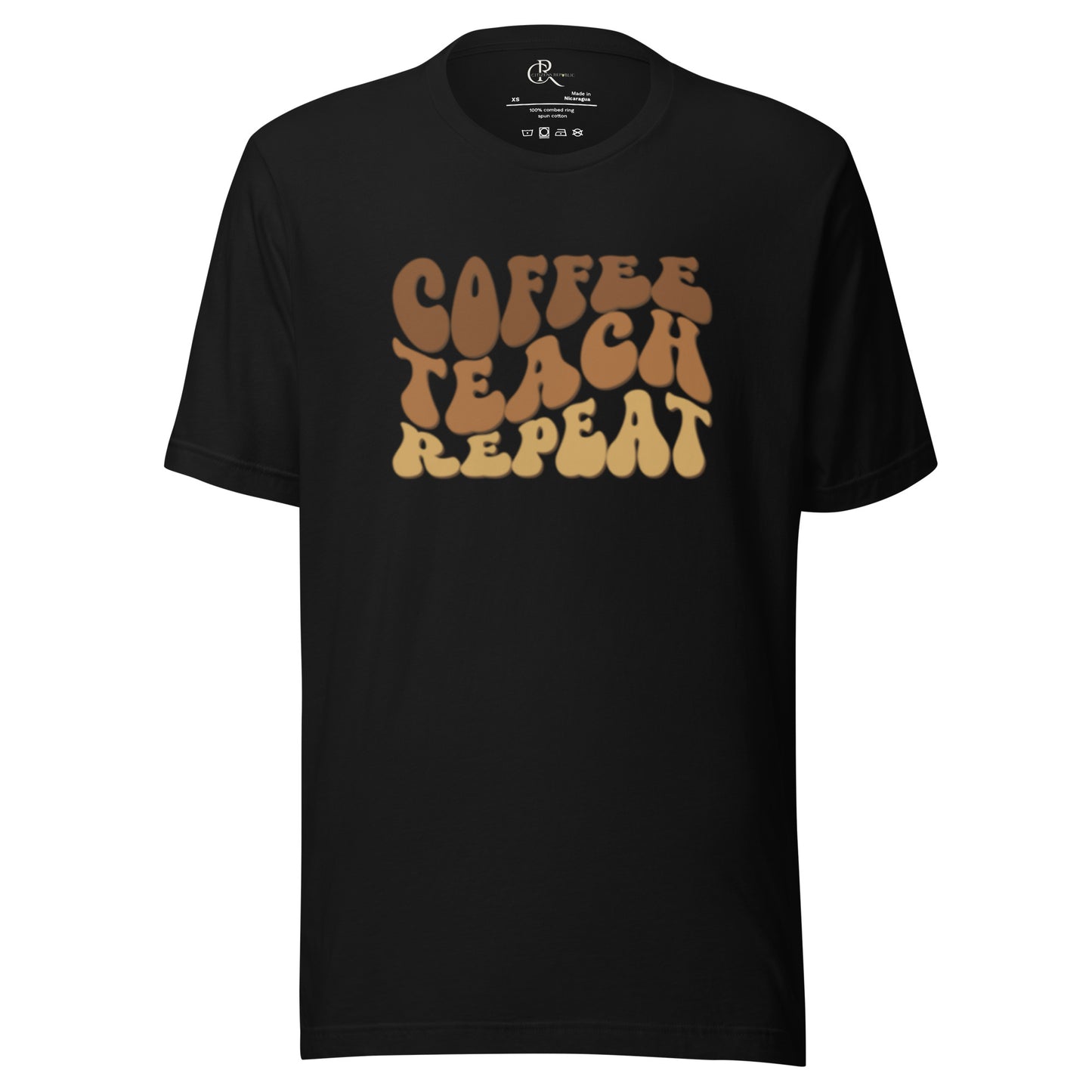 Coffee,Teach, Repeat - Women's Graphic T-Shirt