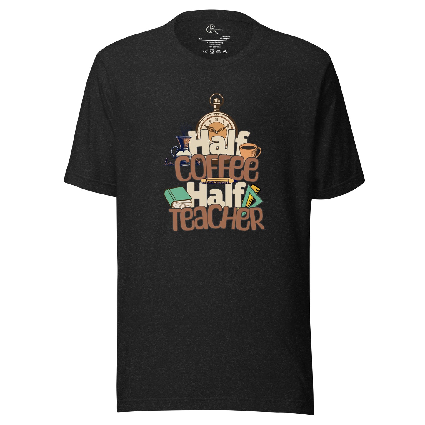 1/2 Coffee 1/2 Teacher - Men's Graphic T-Shirt