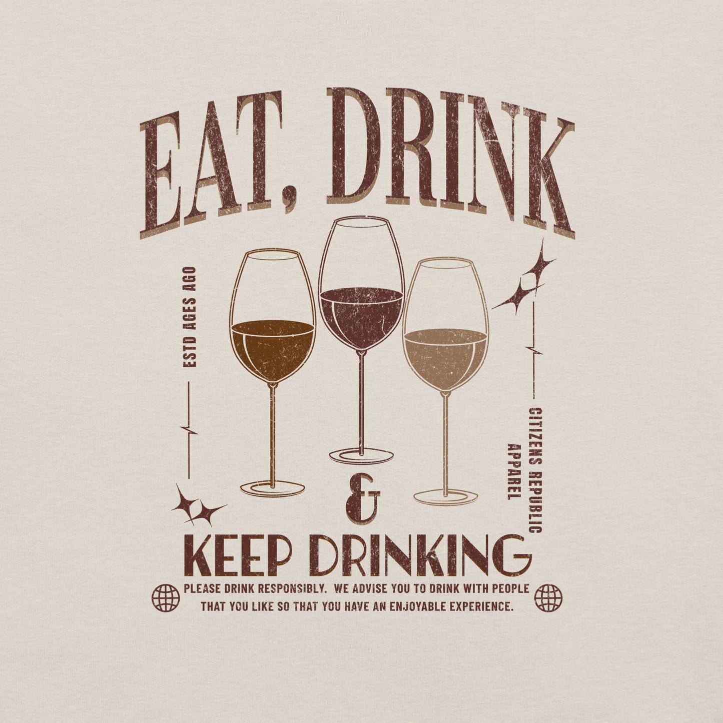 Eat, Drink, Repeat 2.0 Graphic T-Shirt