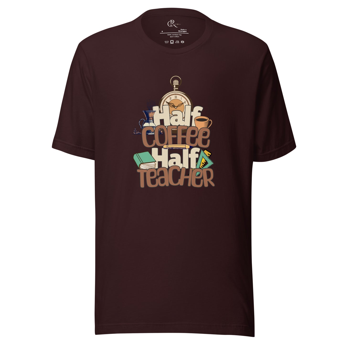 1/2 Coffee 1/2 Teacher - Men's Graphic T-Shirt