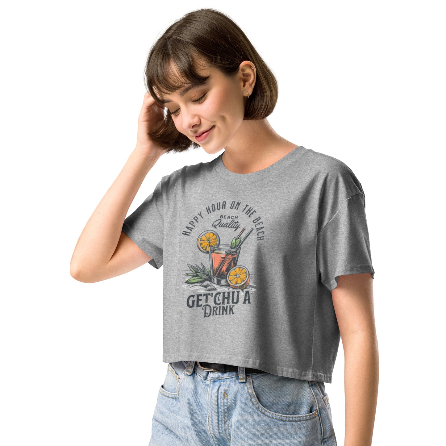 Beach Drink Crop Top