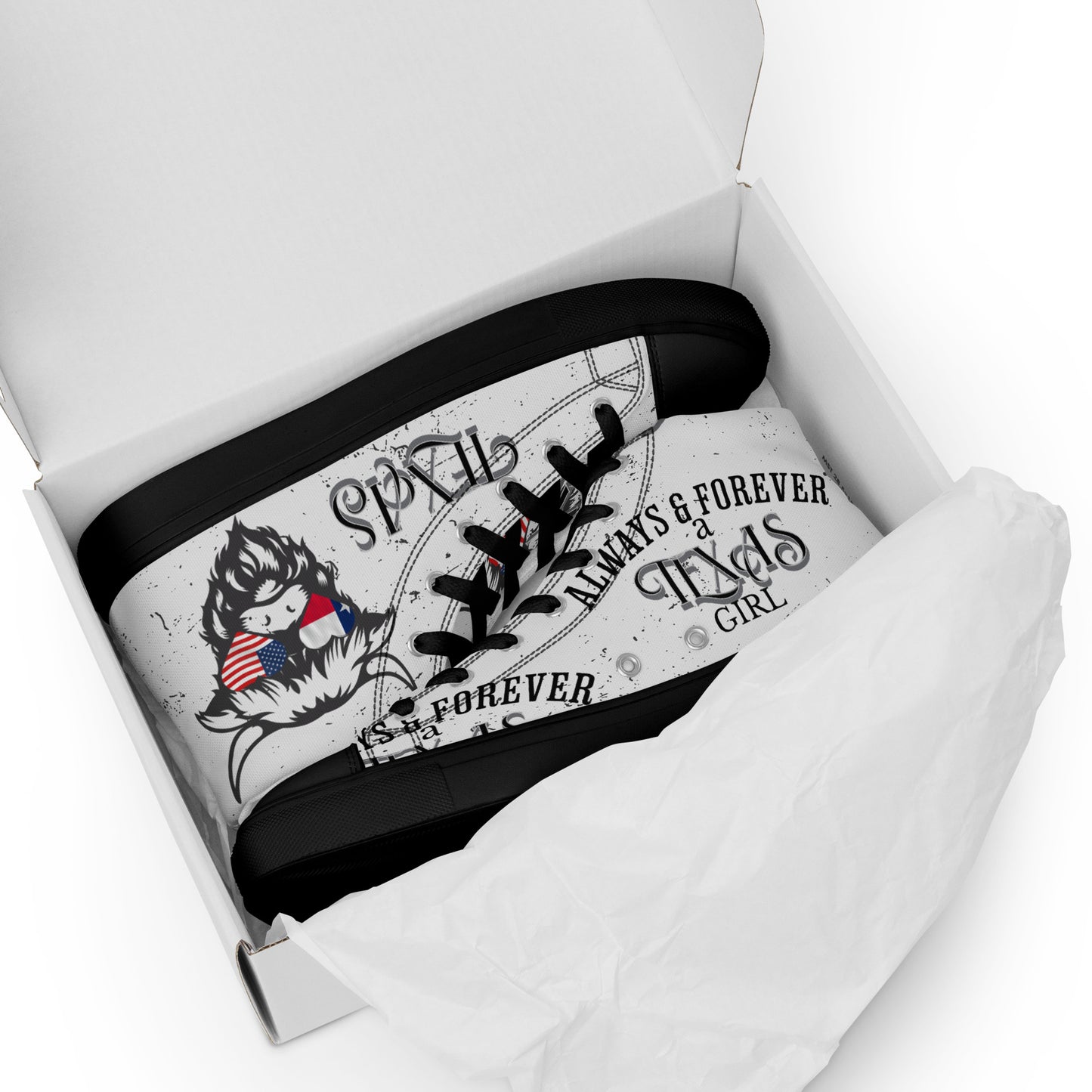 Love My State Womens Canvas High Tops