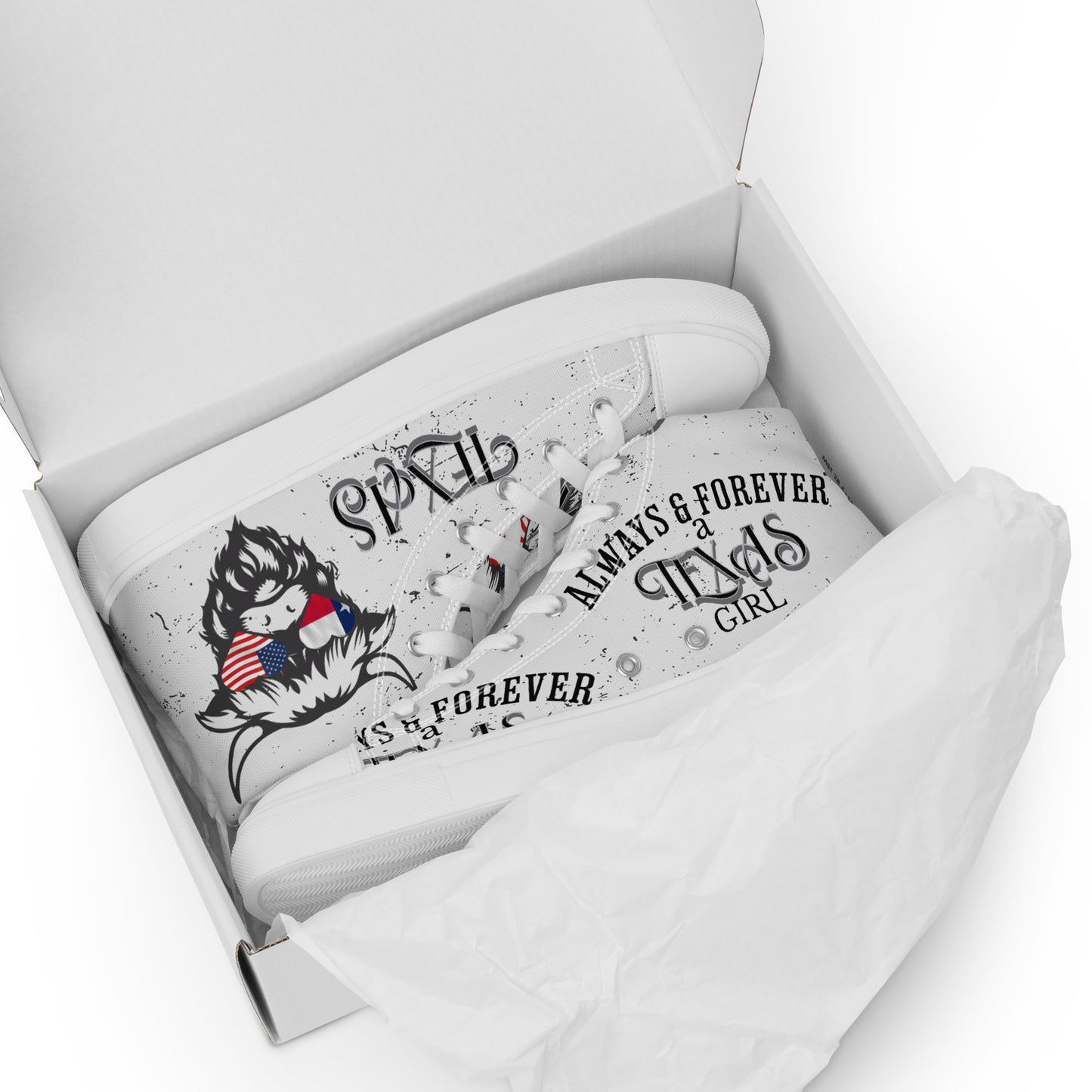 Love My State Womens Canvas High Tops