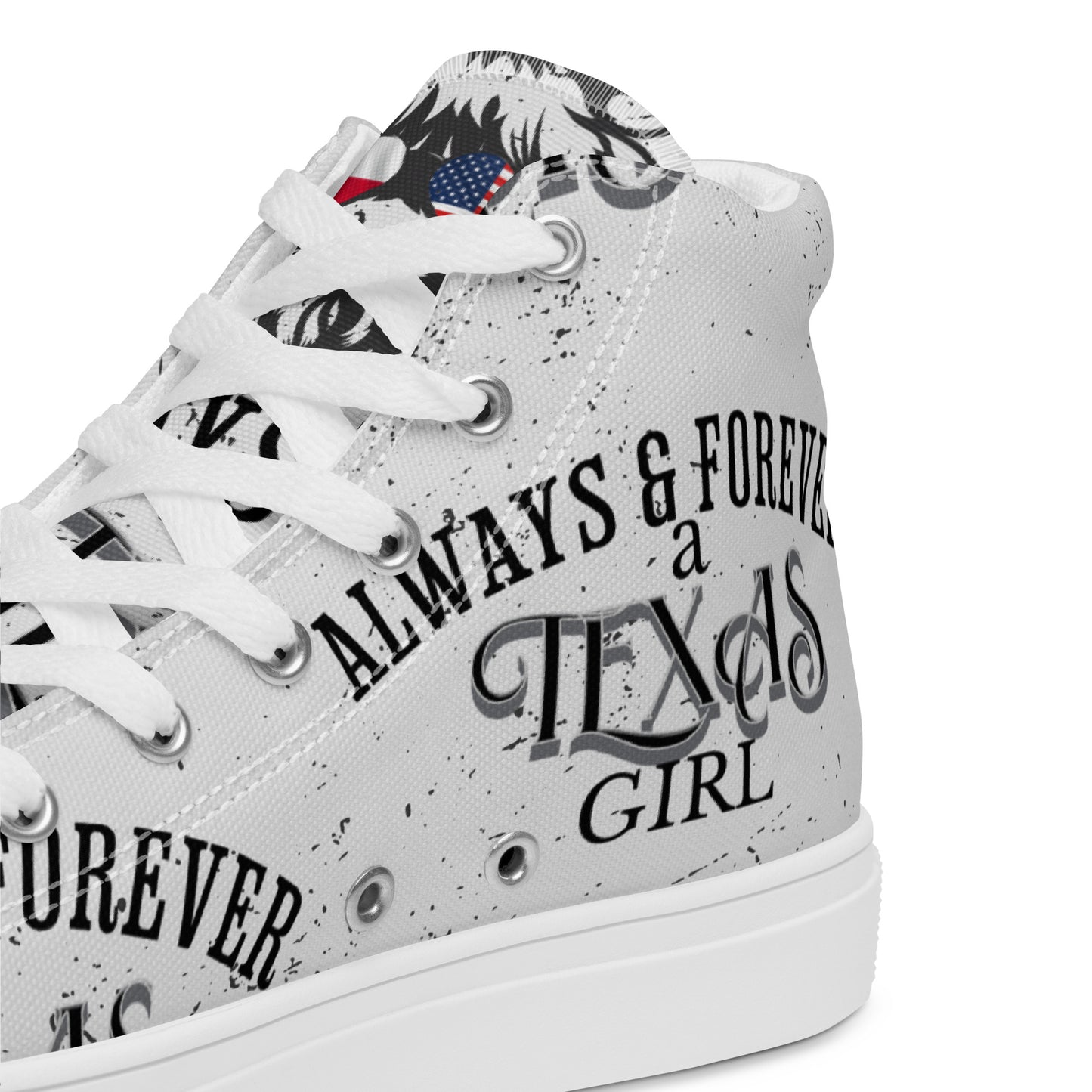 Love My State Womens Canvas High Tops