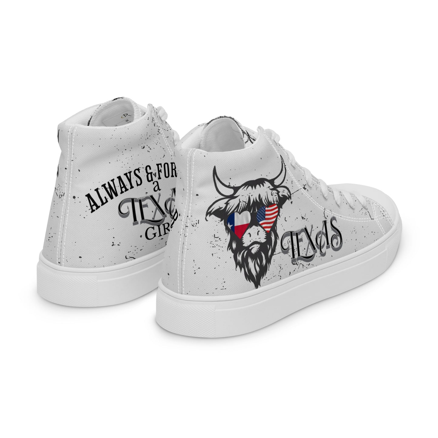 Love My State Womens Canvas High Tops
