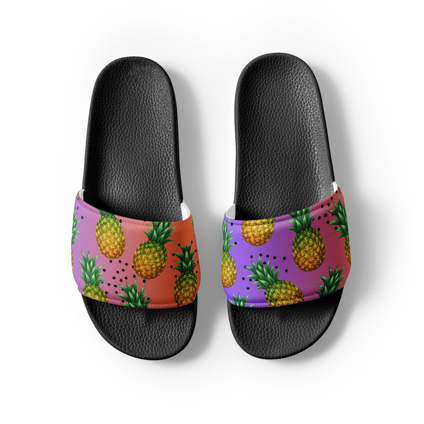 Pineapple Print Women's Slides