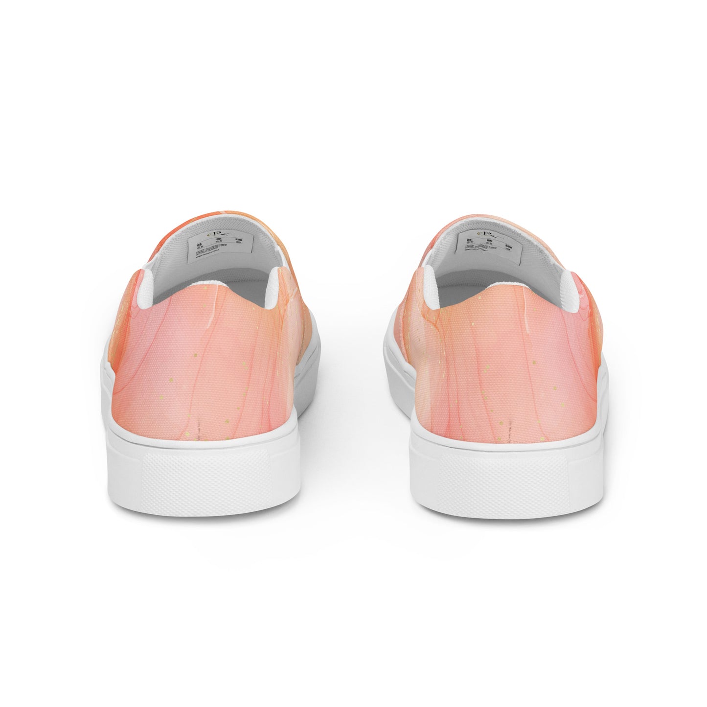 Just Peachy - Women's Canvas Slip-On Sneakers