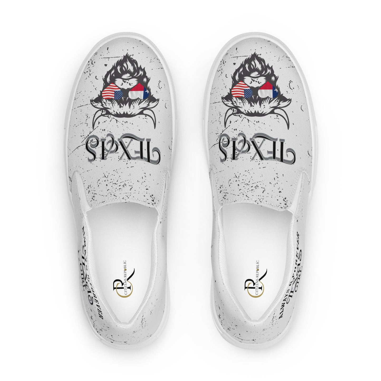 Love My State - Women's Canvas Slip-On Sneakers