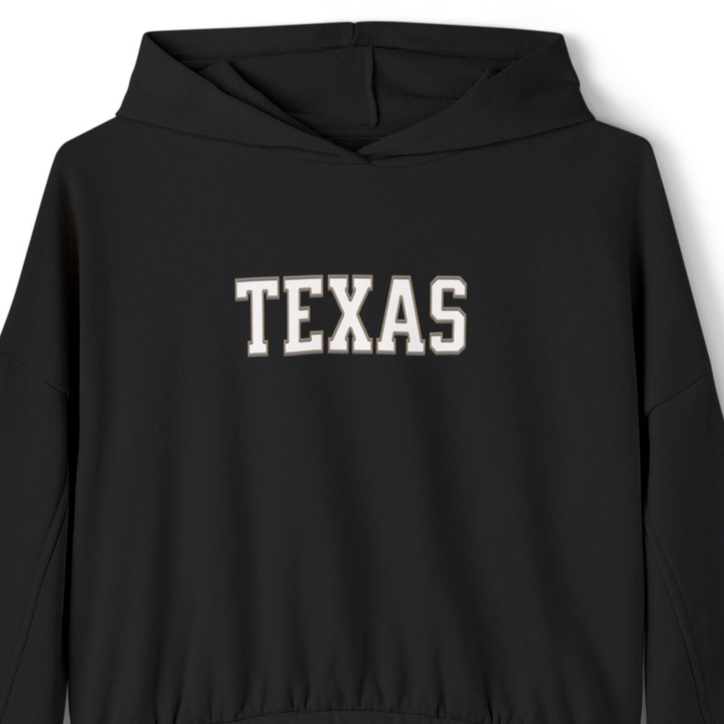 TEXAS - Cinched Bottom Hoodie Pullover
