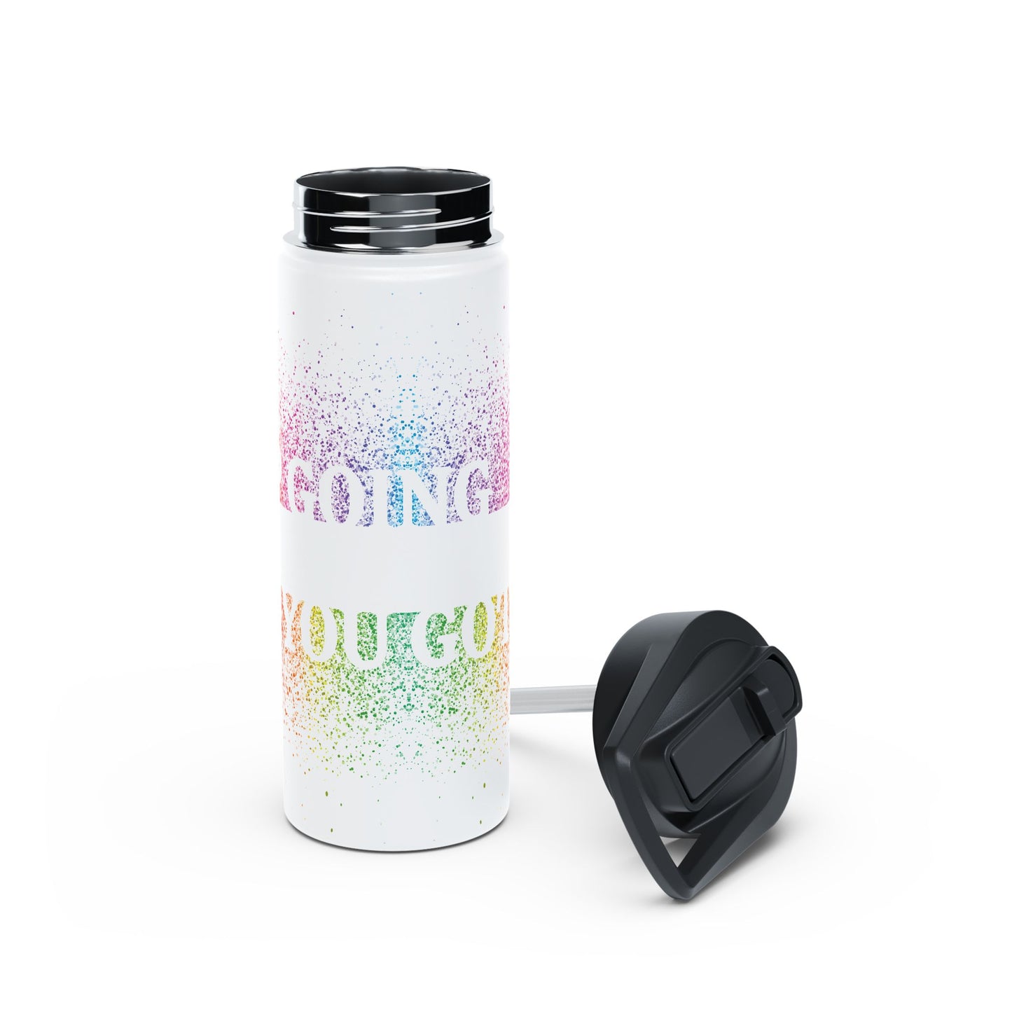 Overspray Stainless Steel Water Bottle w/ Standard Lid