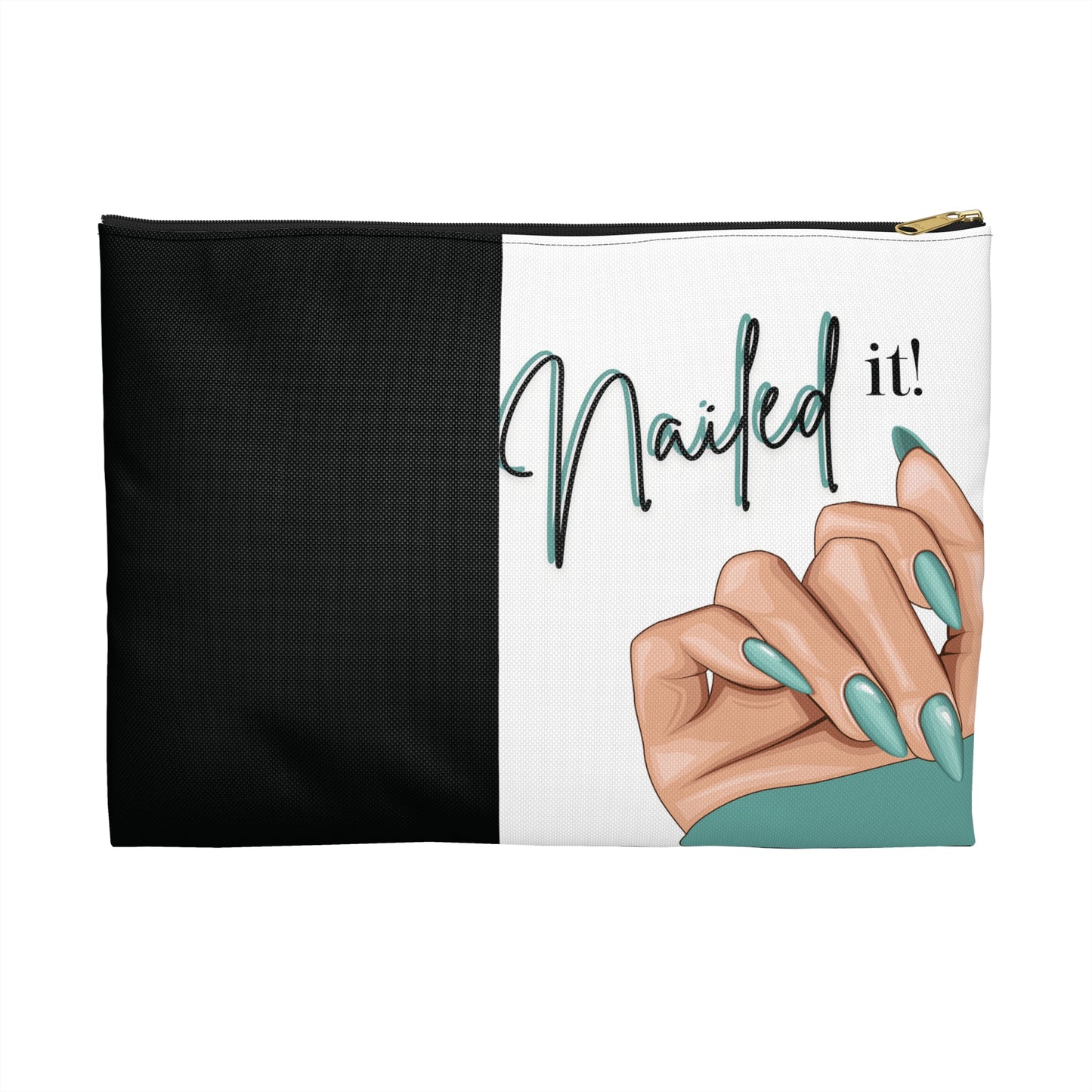 Nailed It Turquoise Accessory Pouch