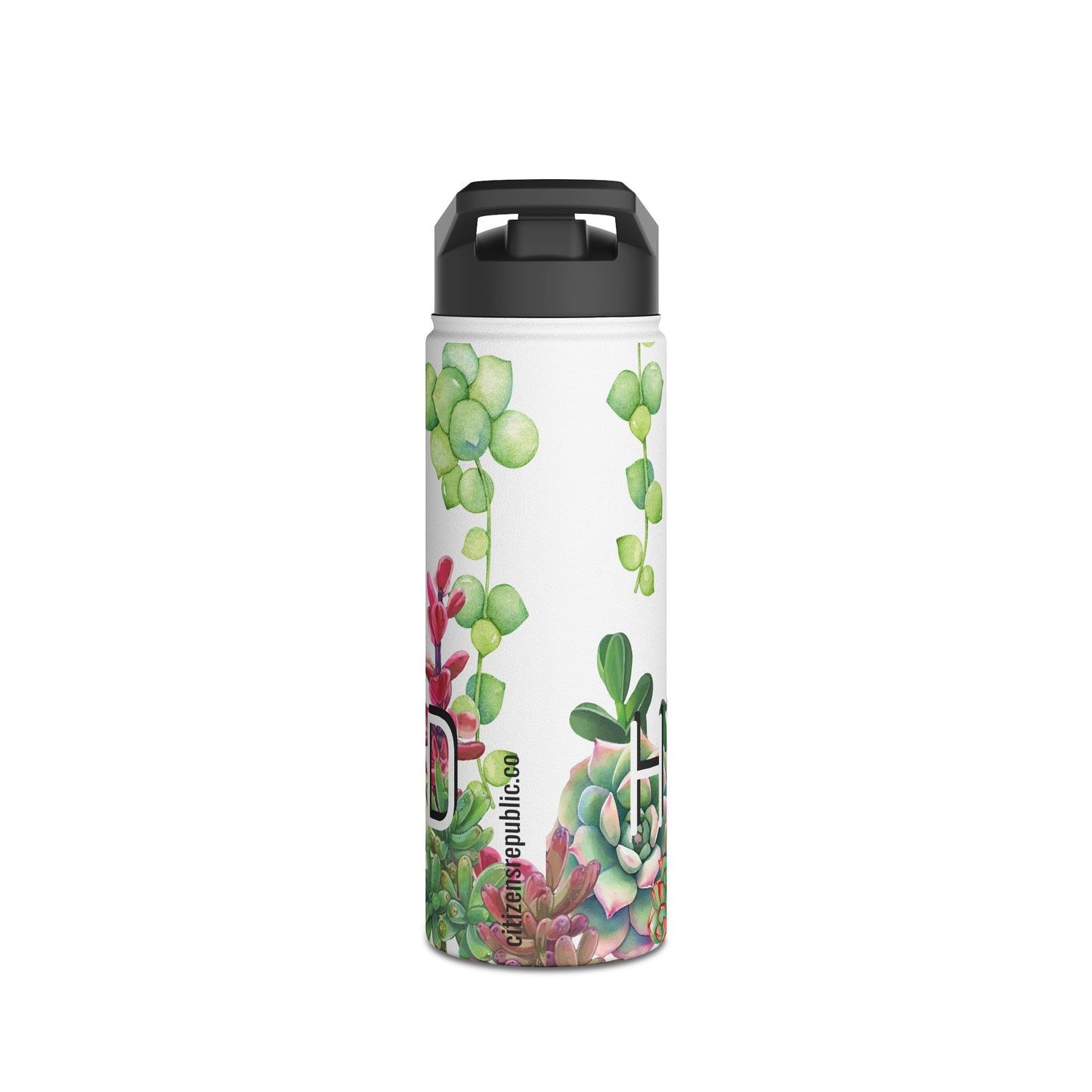 Not A Succulent Stainless Steel Water Bottle w/ Standard Lid
