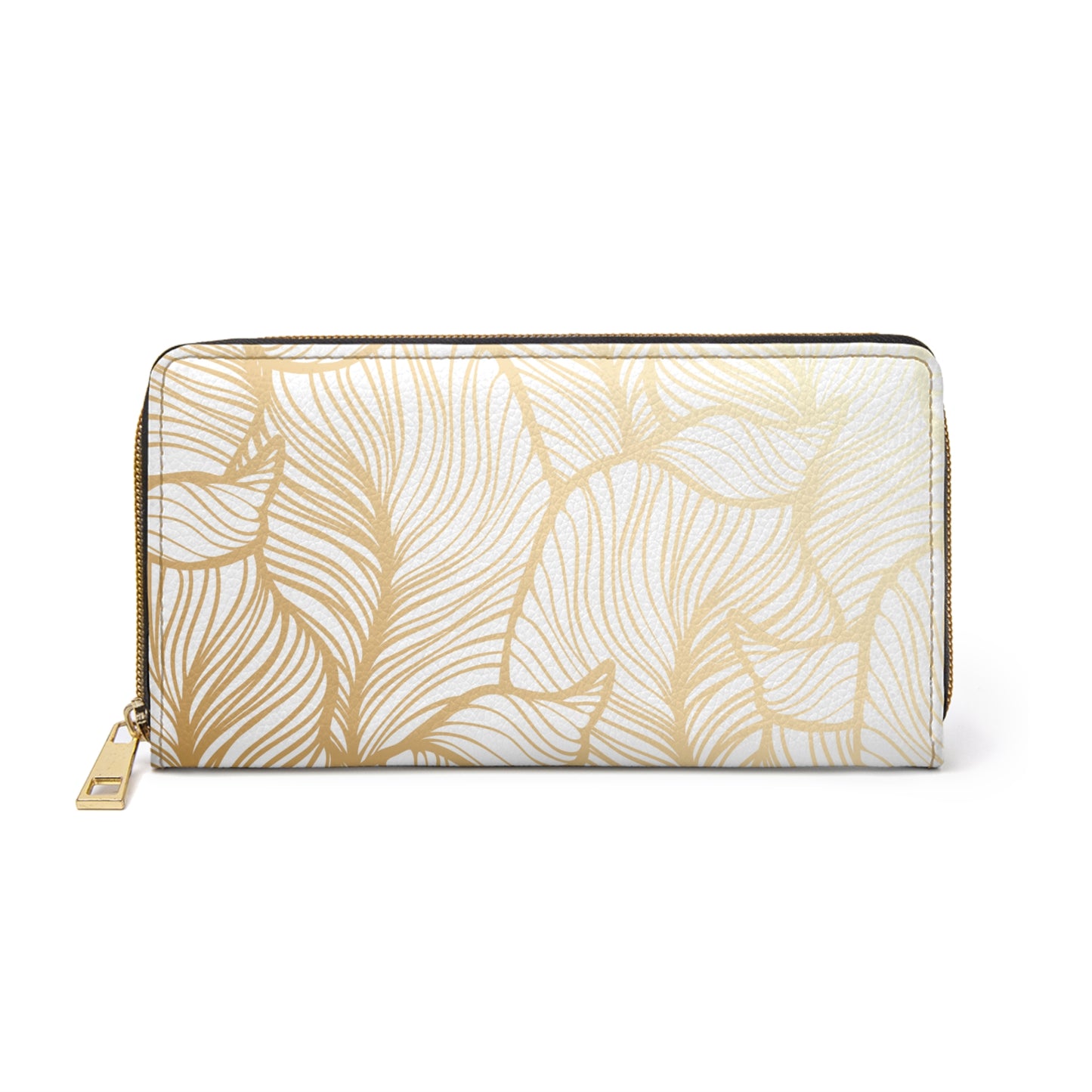 Gold Leaf Zipper Wallet