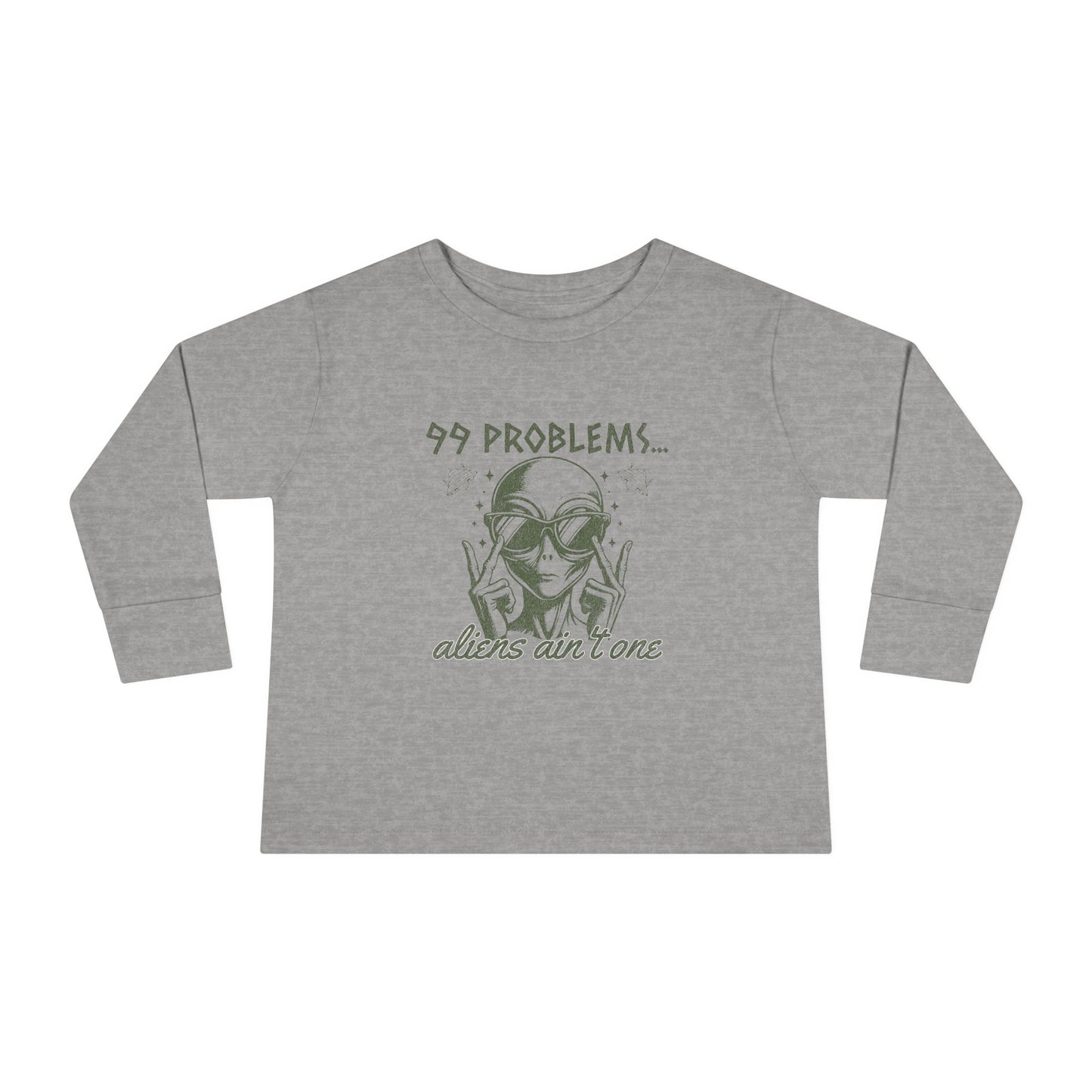Aliens Ain't a Problem Long Sleeve Graphic Tee 2T-6T