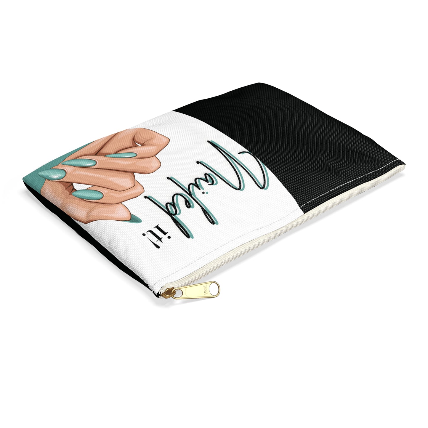 Nailed It Turquoise Accessory Pouch