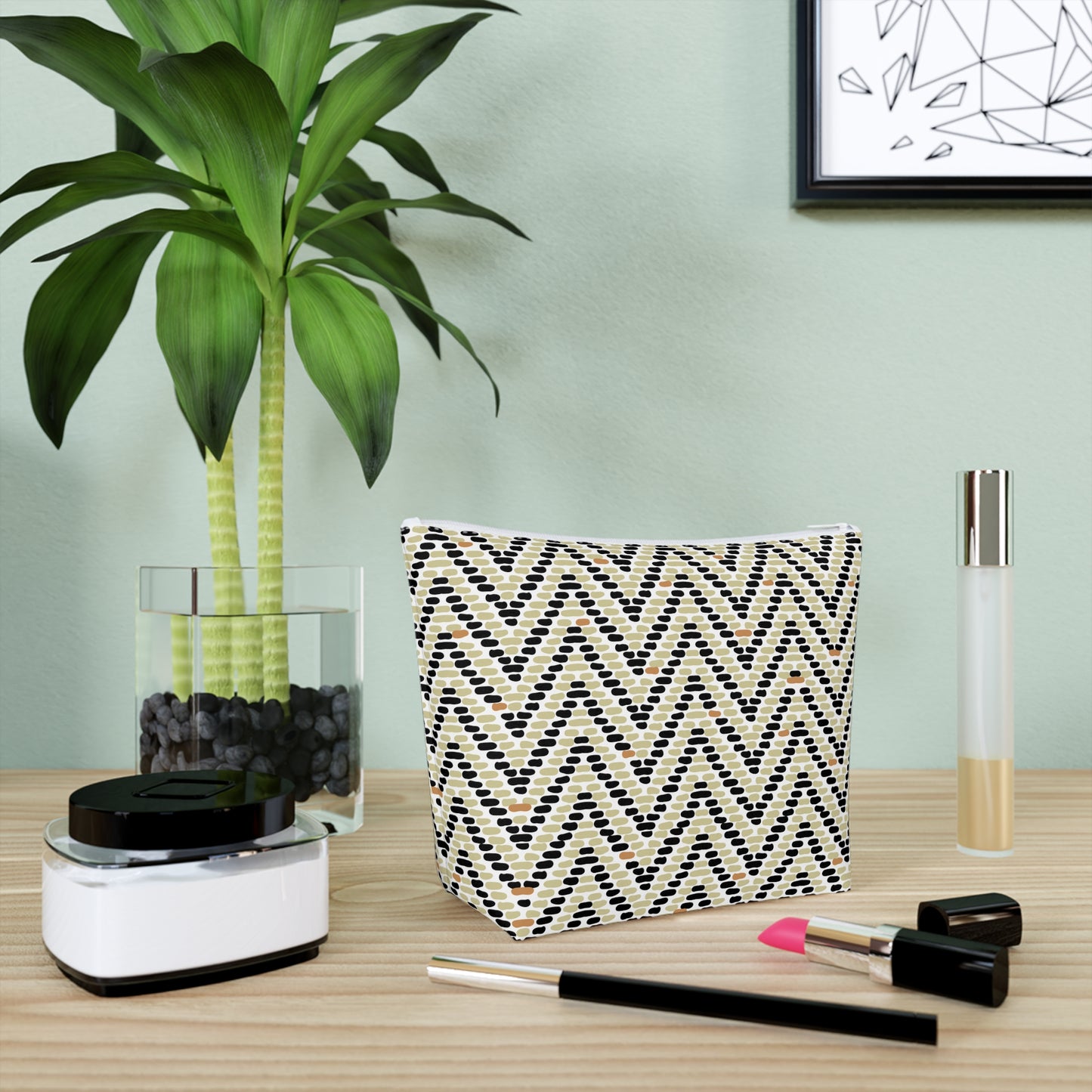 Zig & Zag Chevron - Cotton Cosmetic Bag