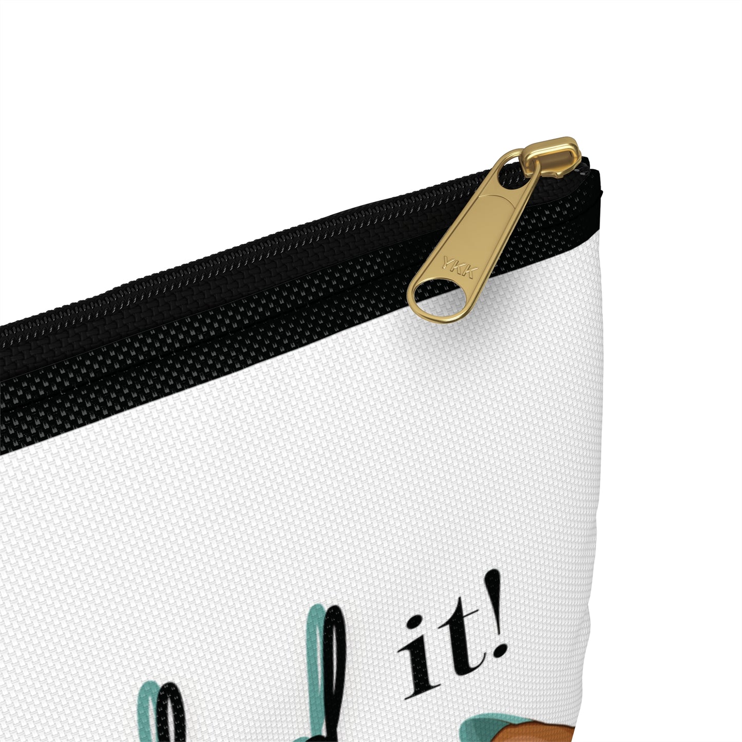 Nailed It Turquoise Cosmetic Pouch