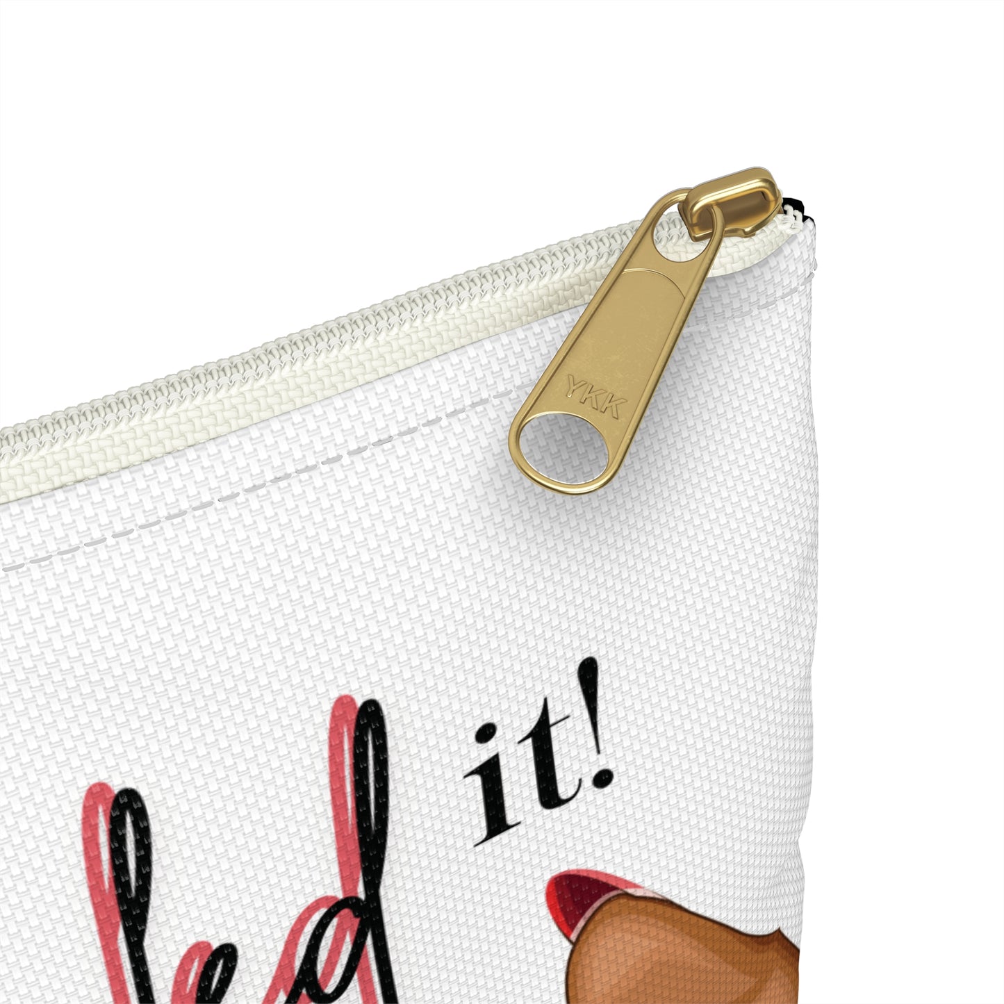 Nailed It Pink Tips Cosmetics Pouch