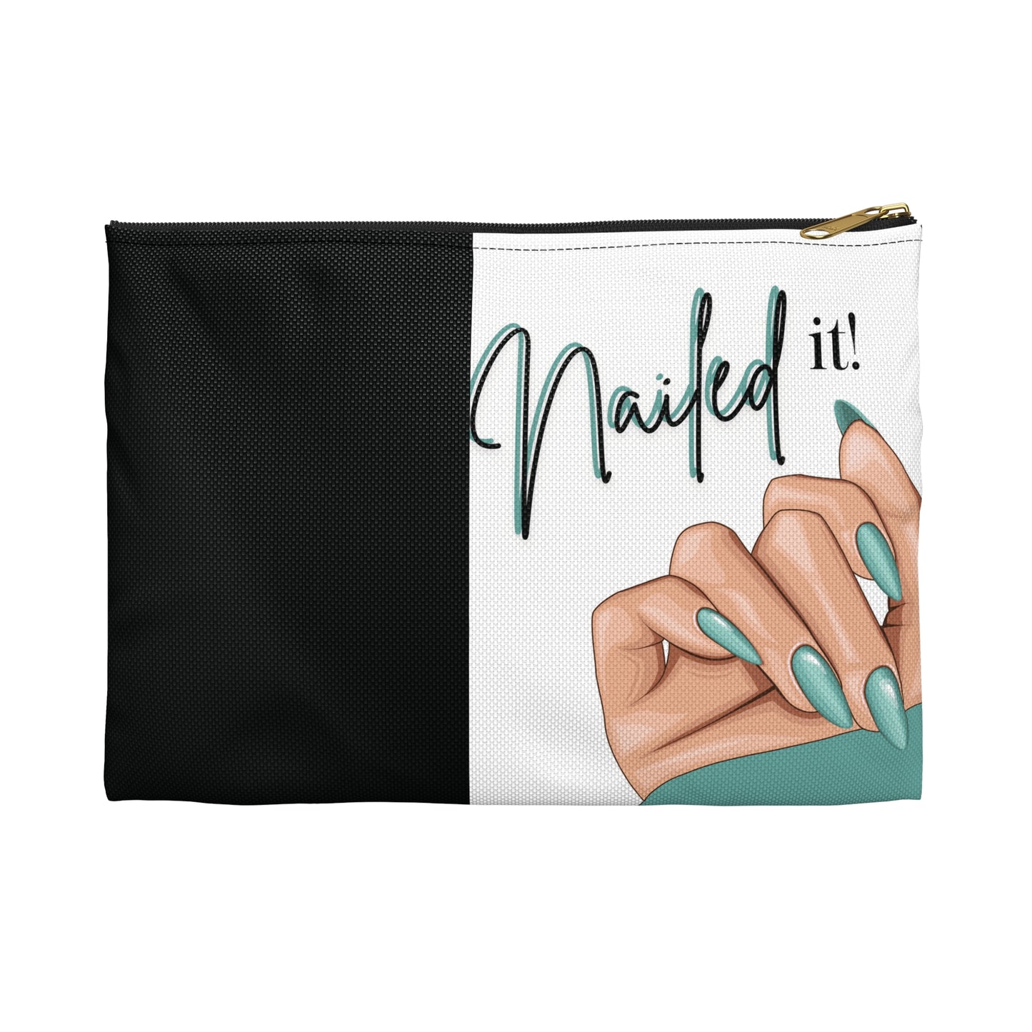 Nailed It Turquoise Accessory Pouch